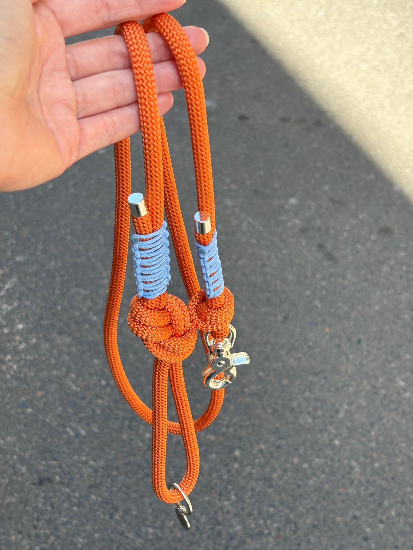 Laisse fine ultra-légère orange