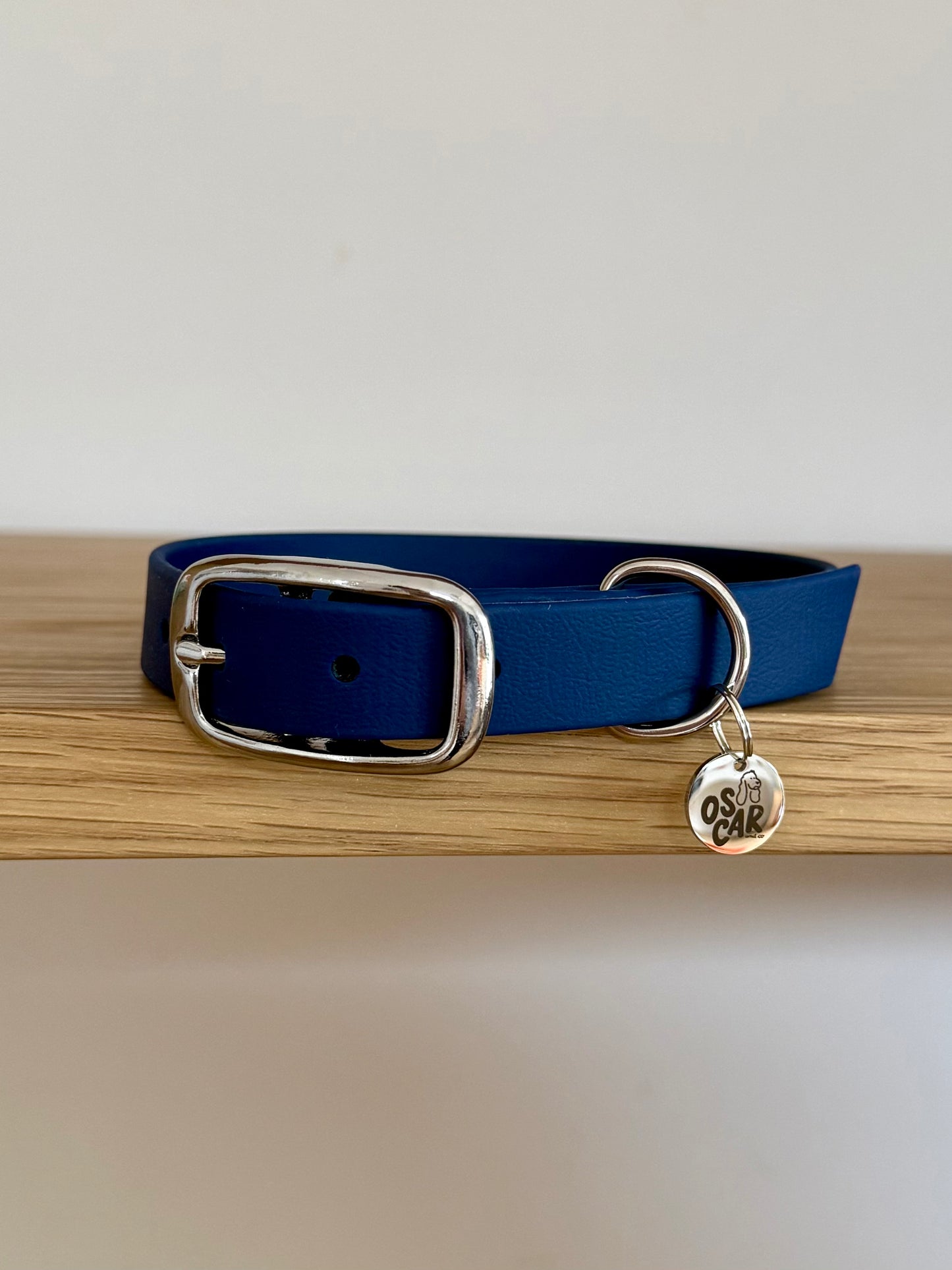 Collier biothane Navy