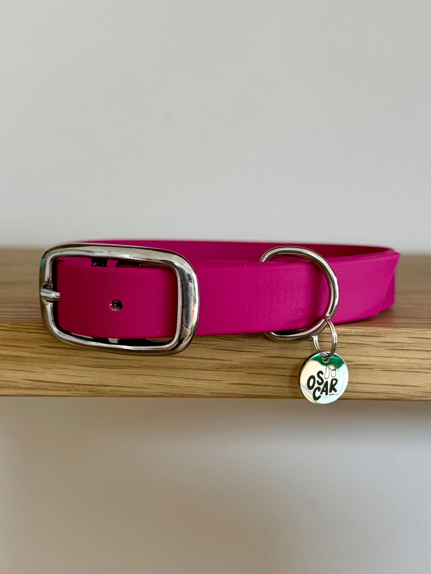 Collier biothane Magenta