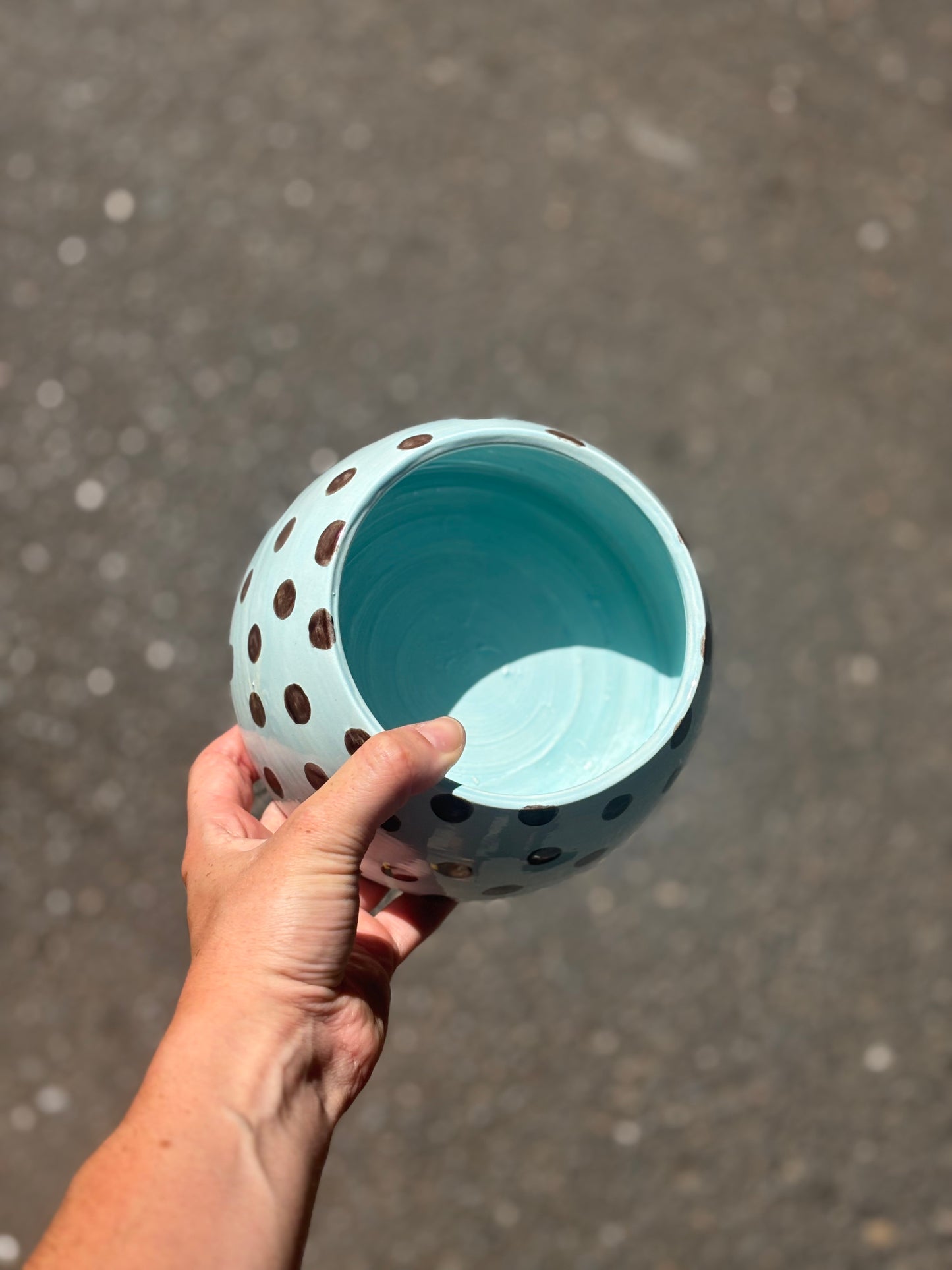 Gamelle cocker en céramique - Polka