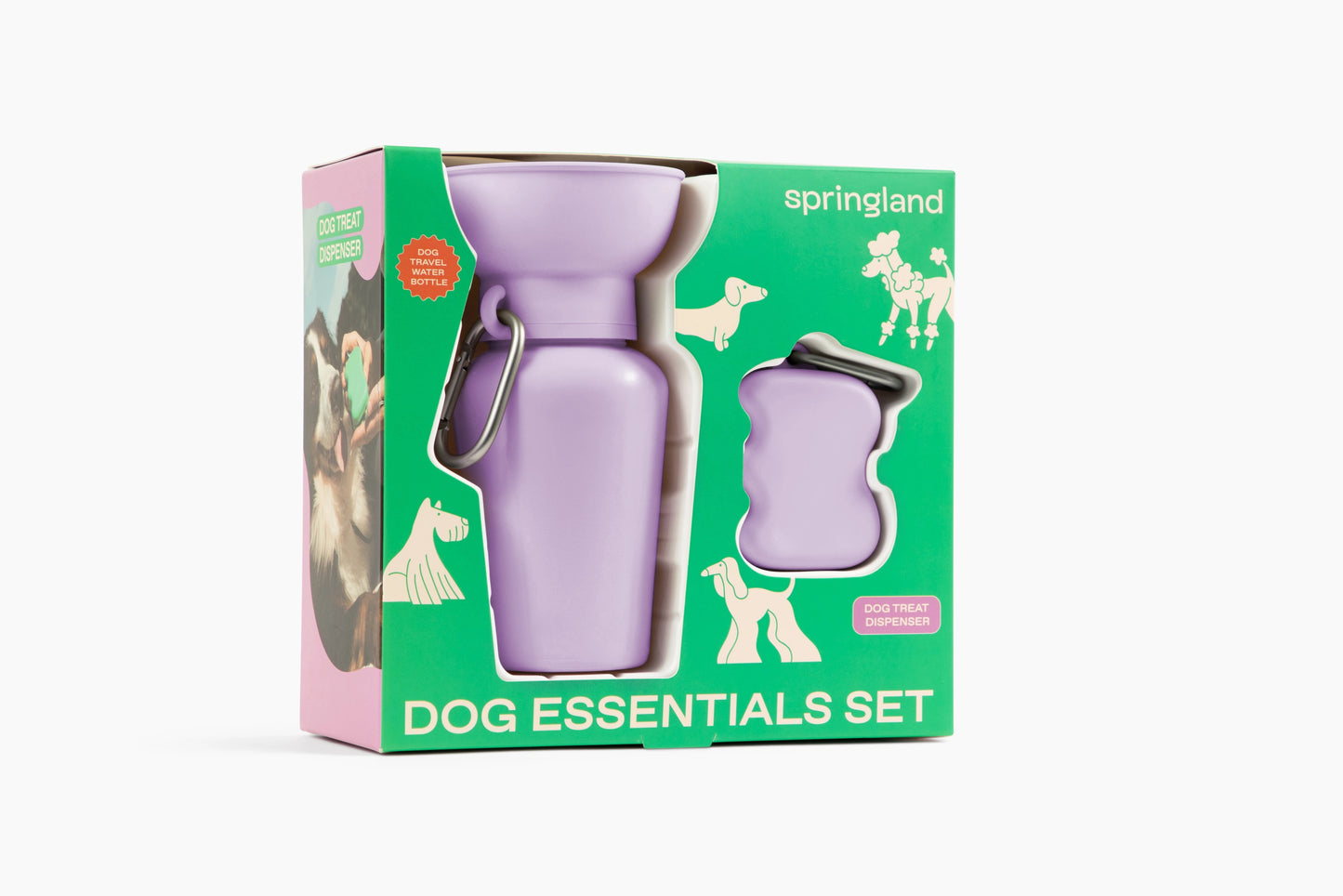 Coffret gourde + distributeur à friandises Lilas