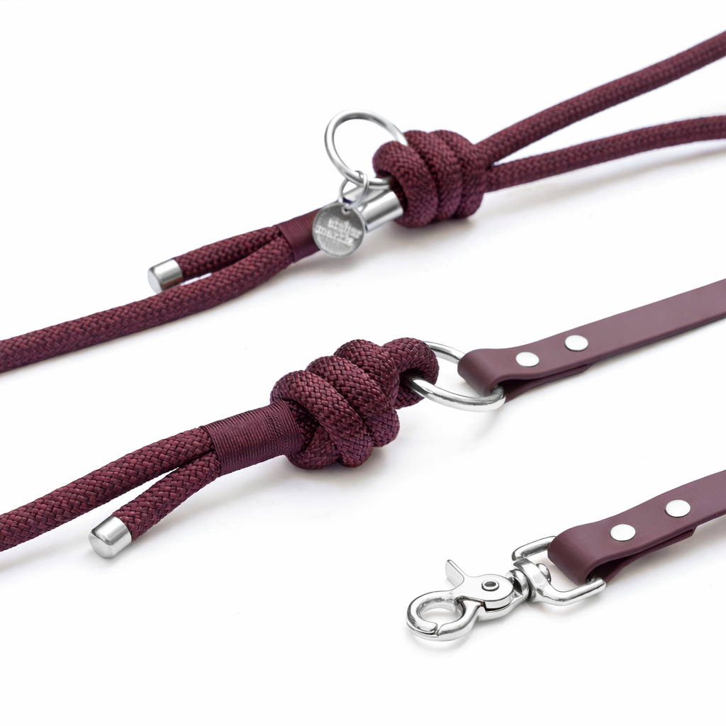 Laisse mains-libres Saddle en corde et biothane