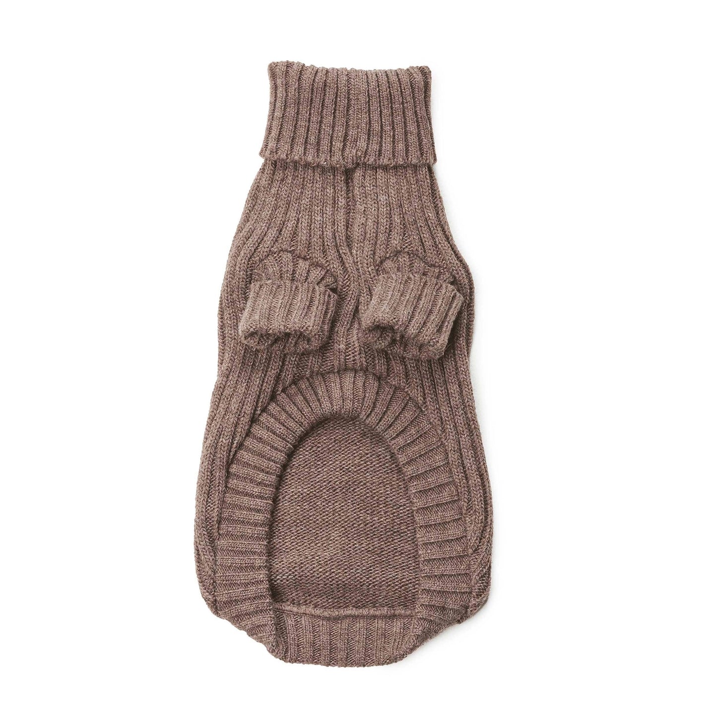 Brown wool and alpaca sweater