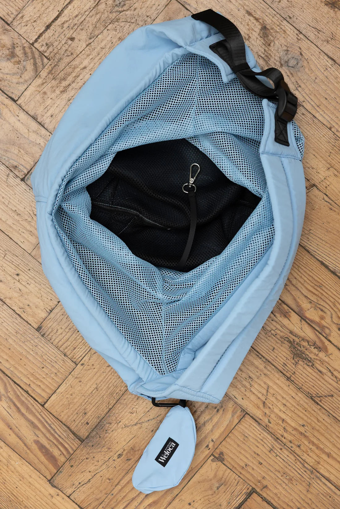 Sac de transport bandoulière - bleu clair