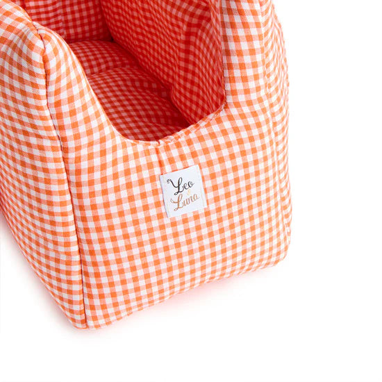 Sac de transport vichy orange