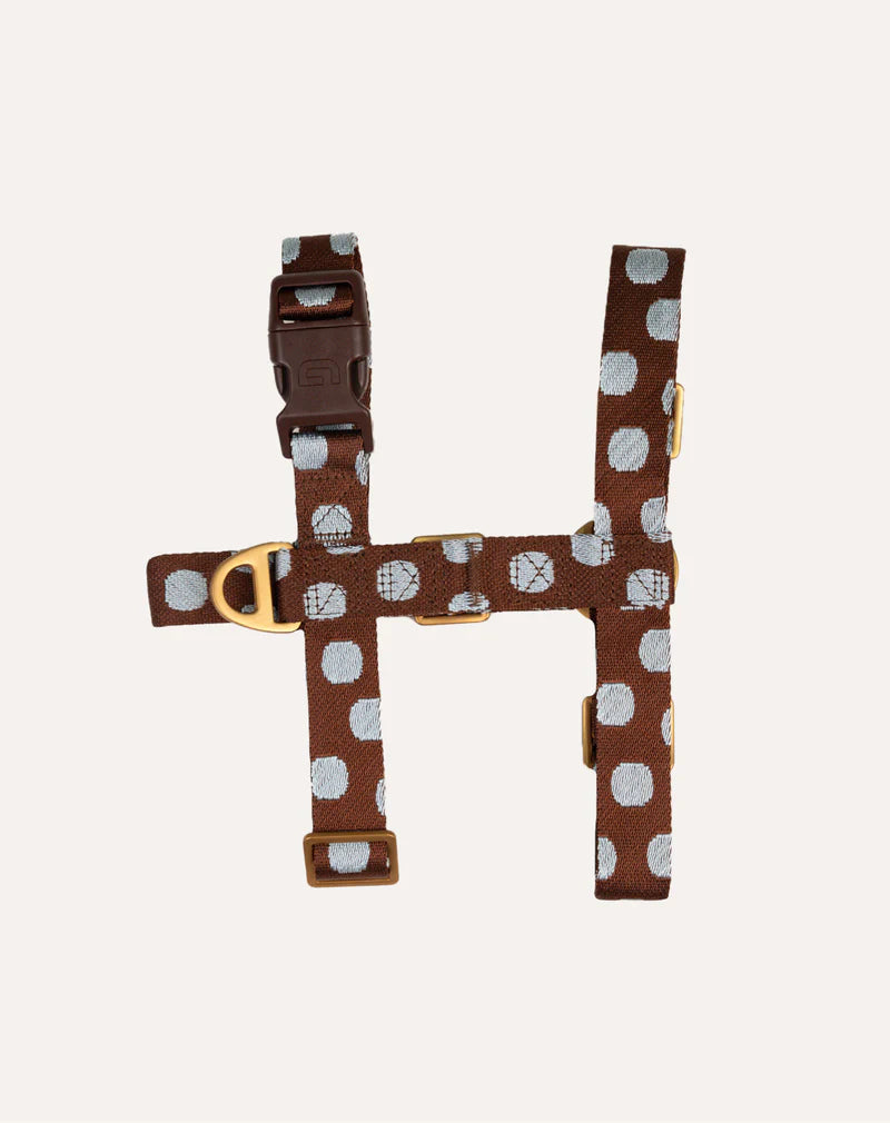 Harnais à pois - Marron