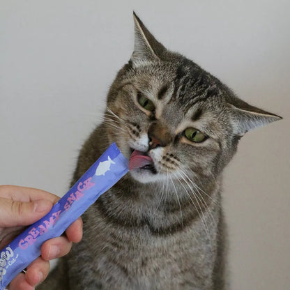 Creamy salmon cat snack
