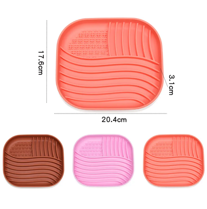 Coral Wavy Licking Mat