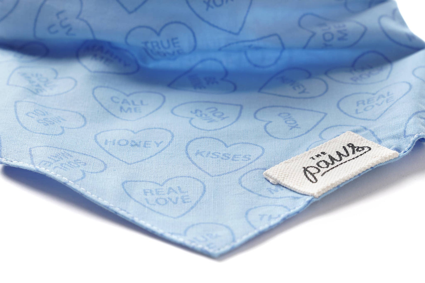 Blue heart bandana