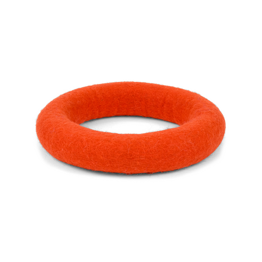 Orange felt ring