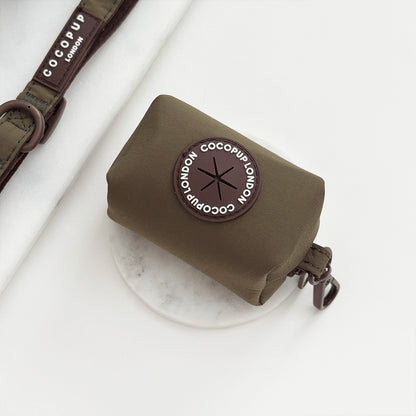 Distributeur de sacs à déjections kaki