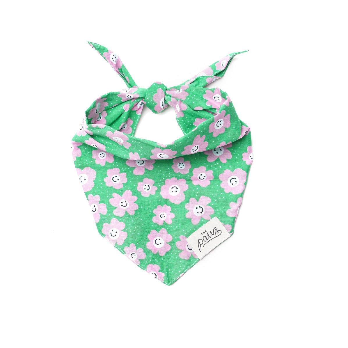 Green flower bandana