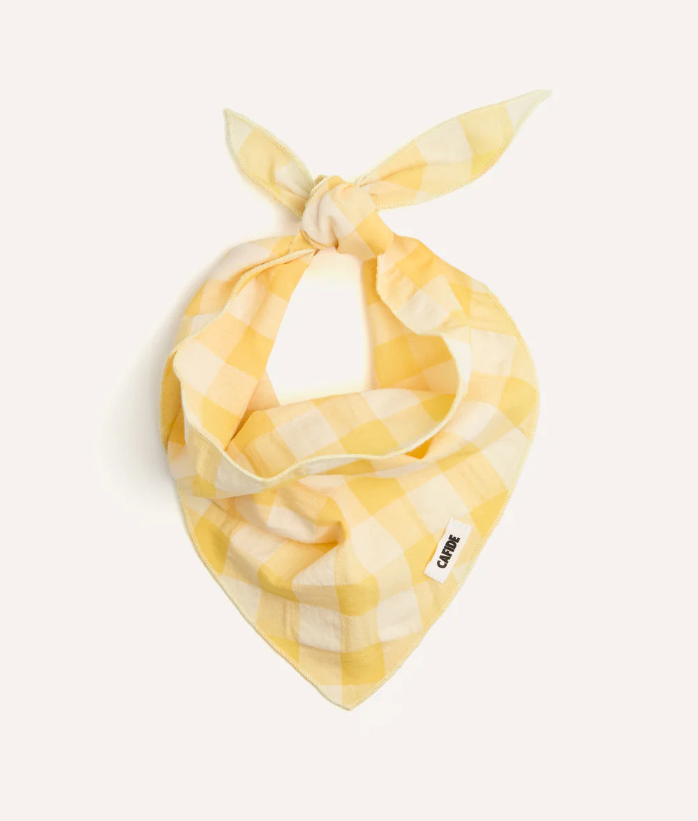 Bandana vichy jaune