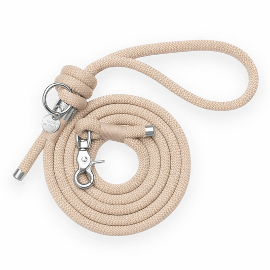 Laisse en corde Latte