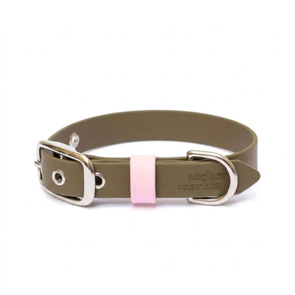 Collier en biothane Army Blush