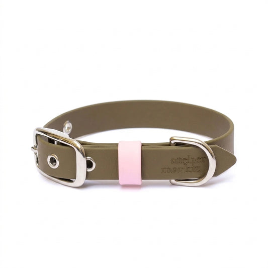 Army Blush Biothane collar