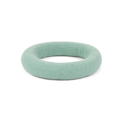 Green felt ring