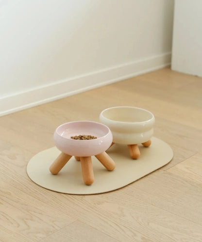 Pink ceramic bowl