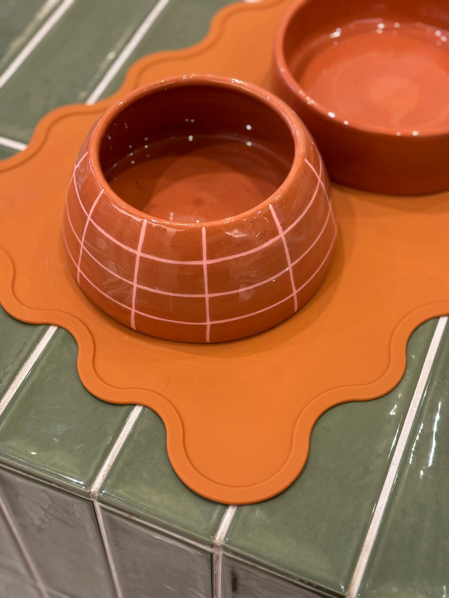 Tapis de gamelle marron