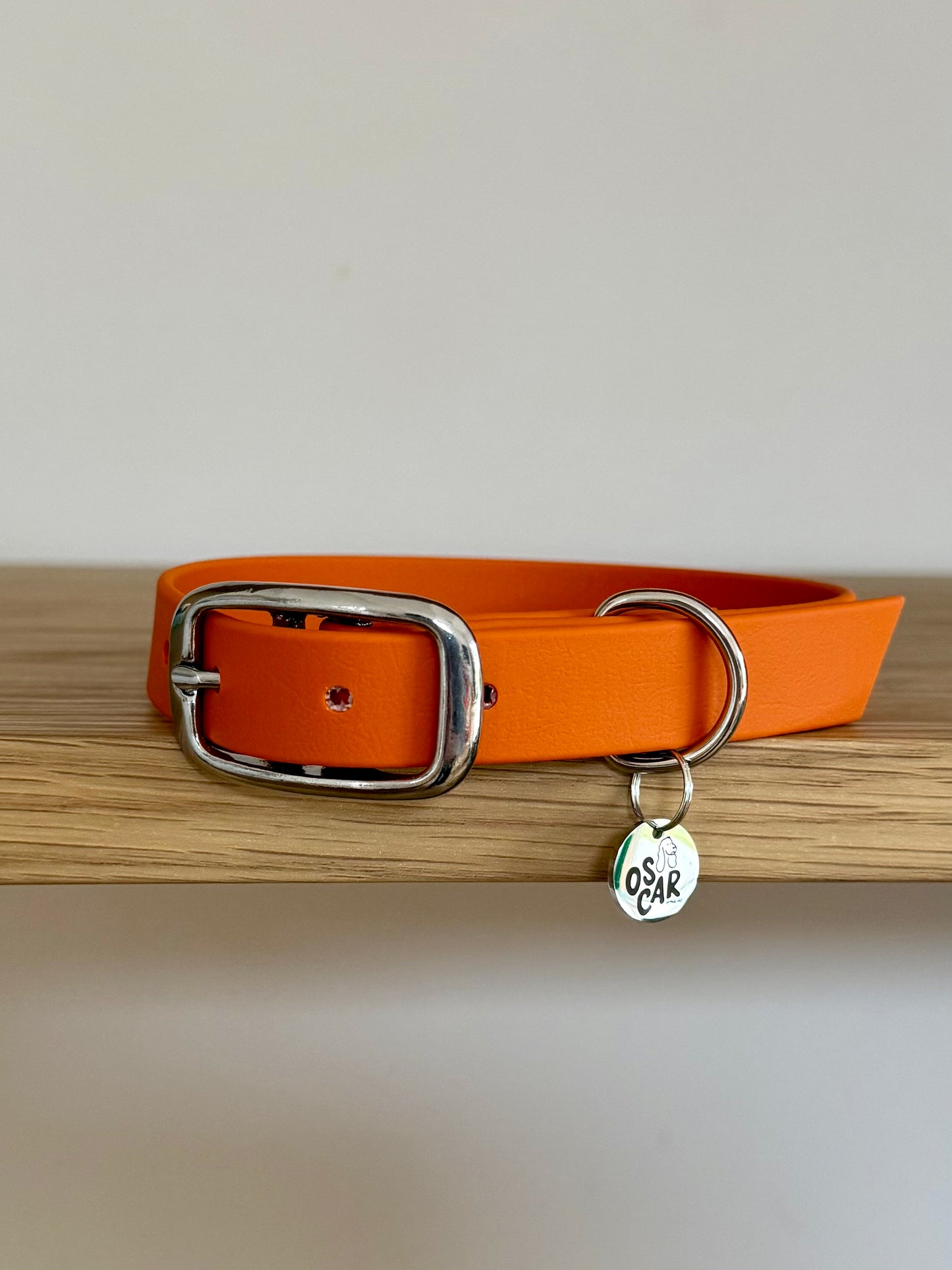 Collier biothane Orange