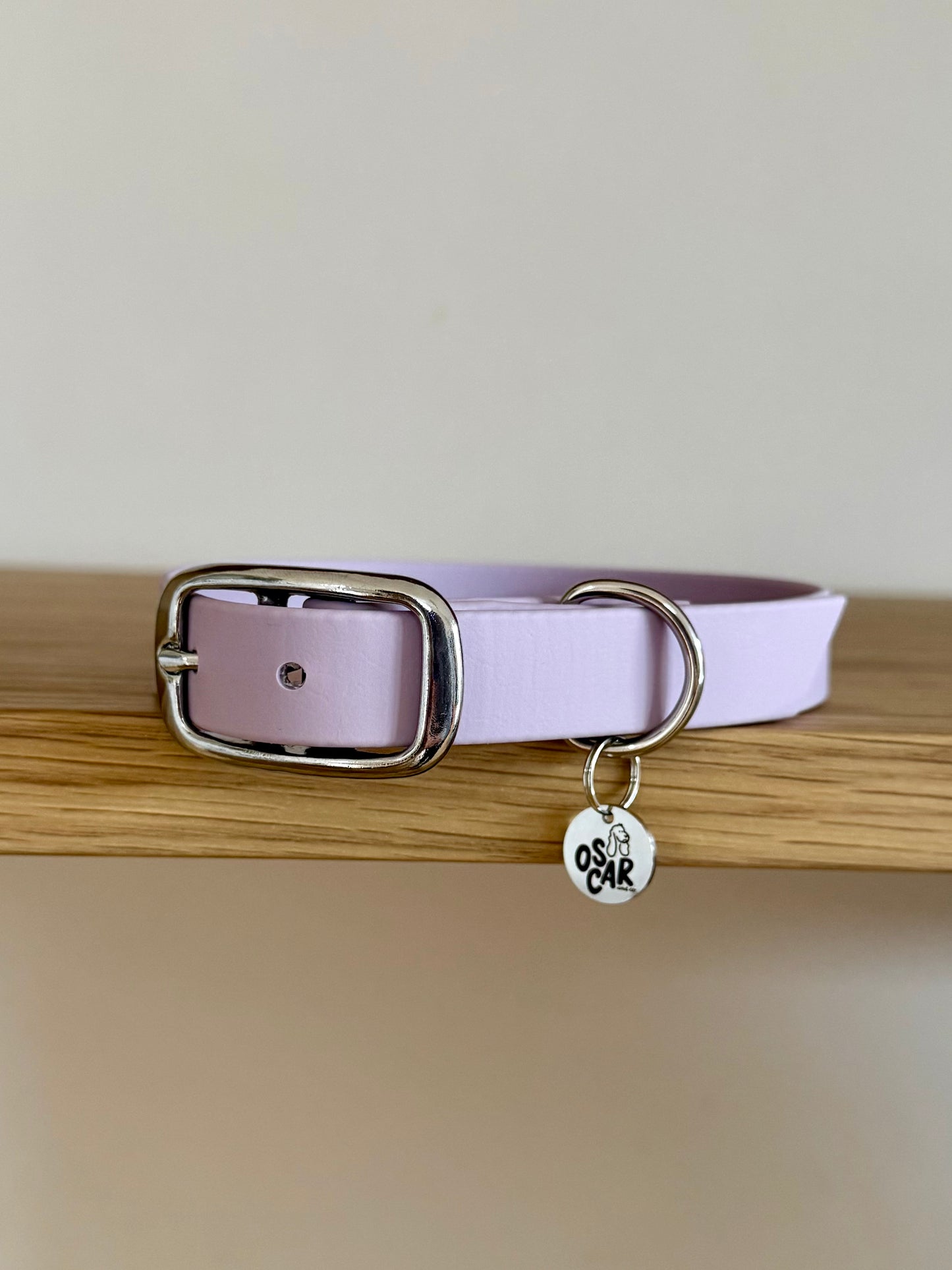 Collier biothane Lilas