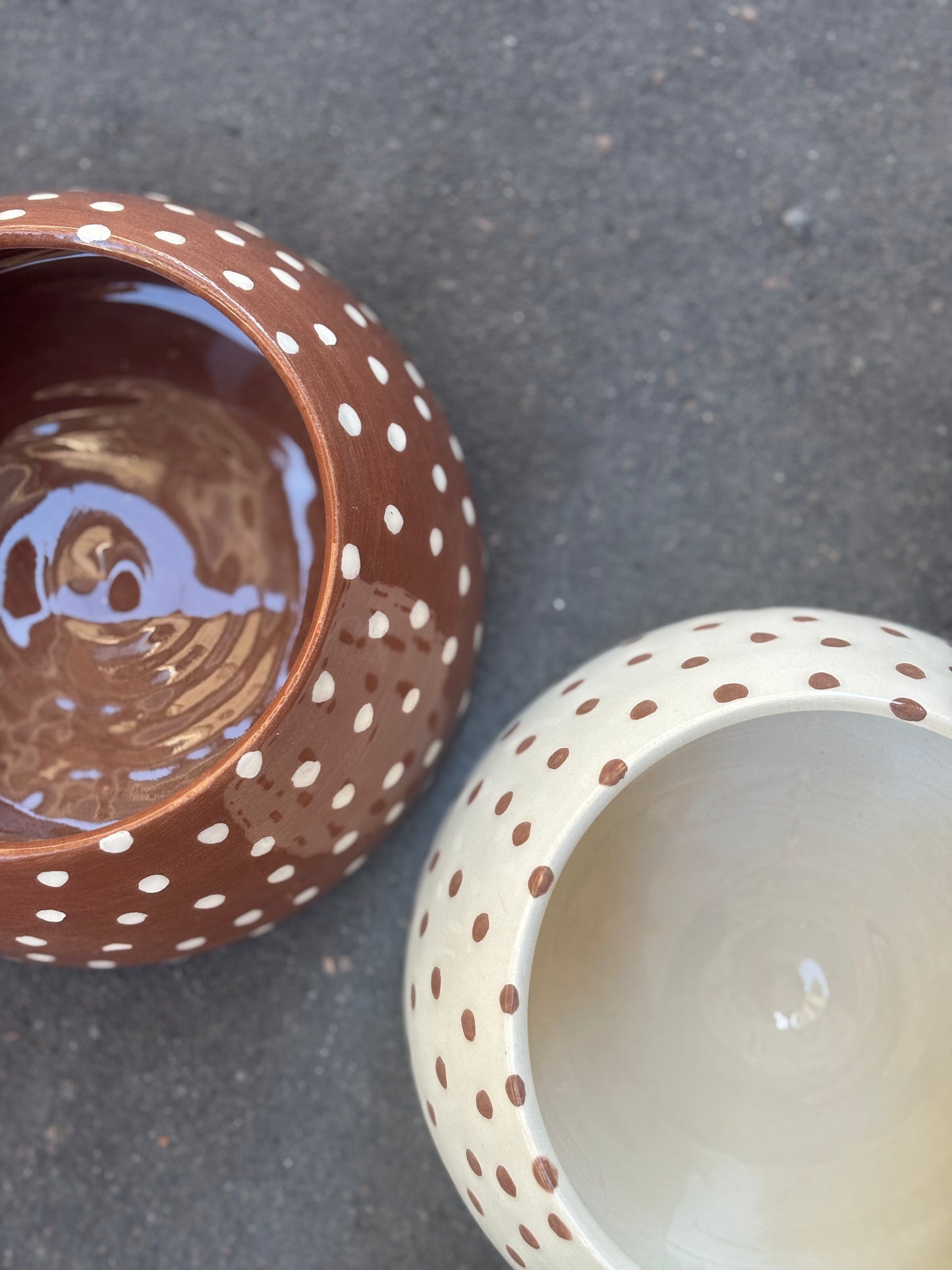 Gamelle cocker en céramique - Bambi chocolat