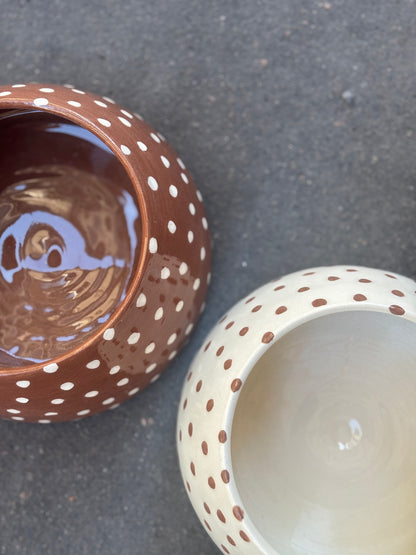 Gamelle cocker en céramique - Bambi chocolat