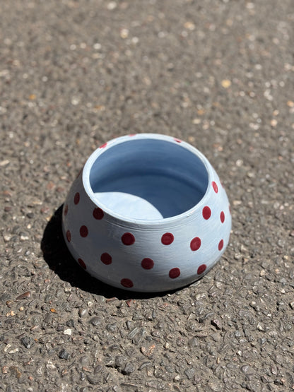 Polka Ceramic Cocker Spaniel Bowl