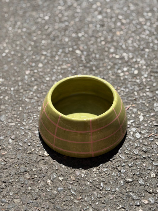 Ceramic Cocker Spaniel Bowl - Avocado