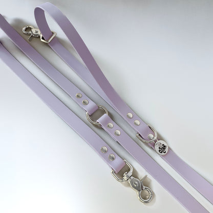 Lilac multi-position Biothane leash