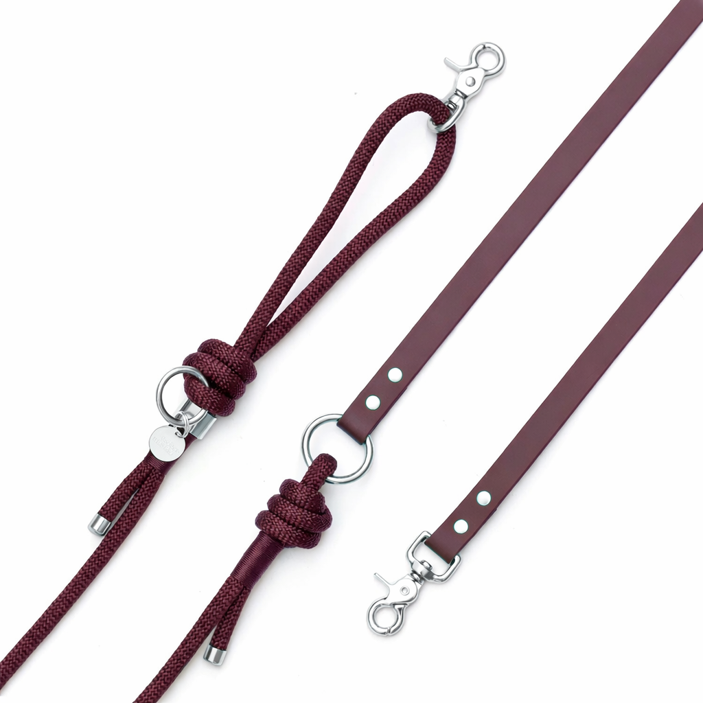 Laisse mains-libres Saddle en corde et biothane