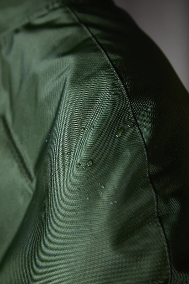 Green waterproof cape