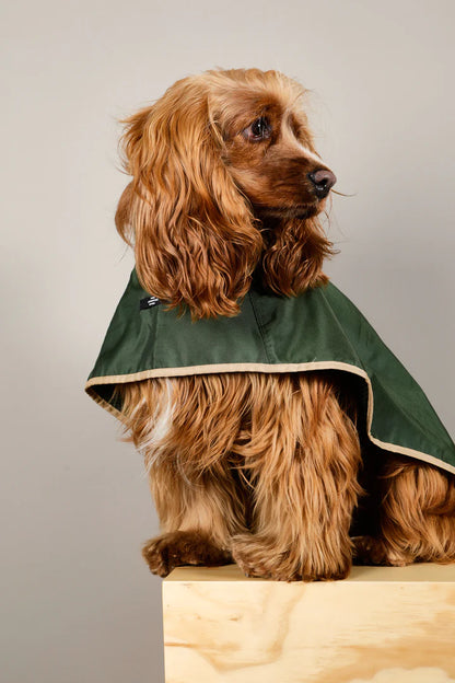 Green waterproof cape