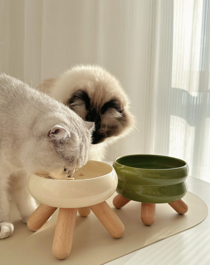 Khaki ceramic bowl