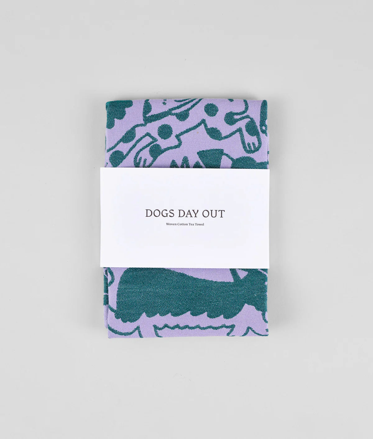 "Dogs day out" kitchen towel