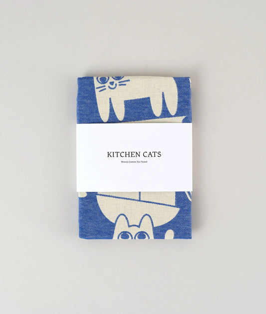 "Cats day out" kitchen towel