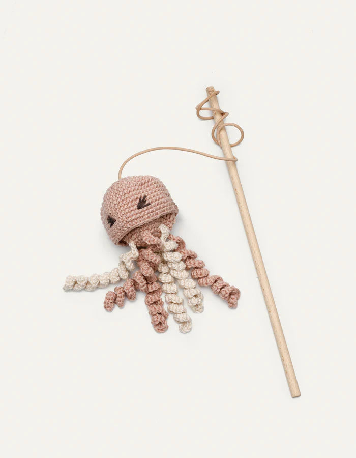 Pink Jellyfish Cat Wand