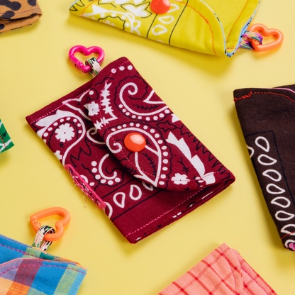 Distributeur de sacs - Bandana bordeaux