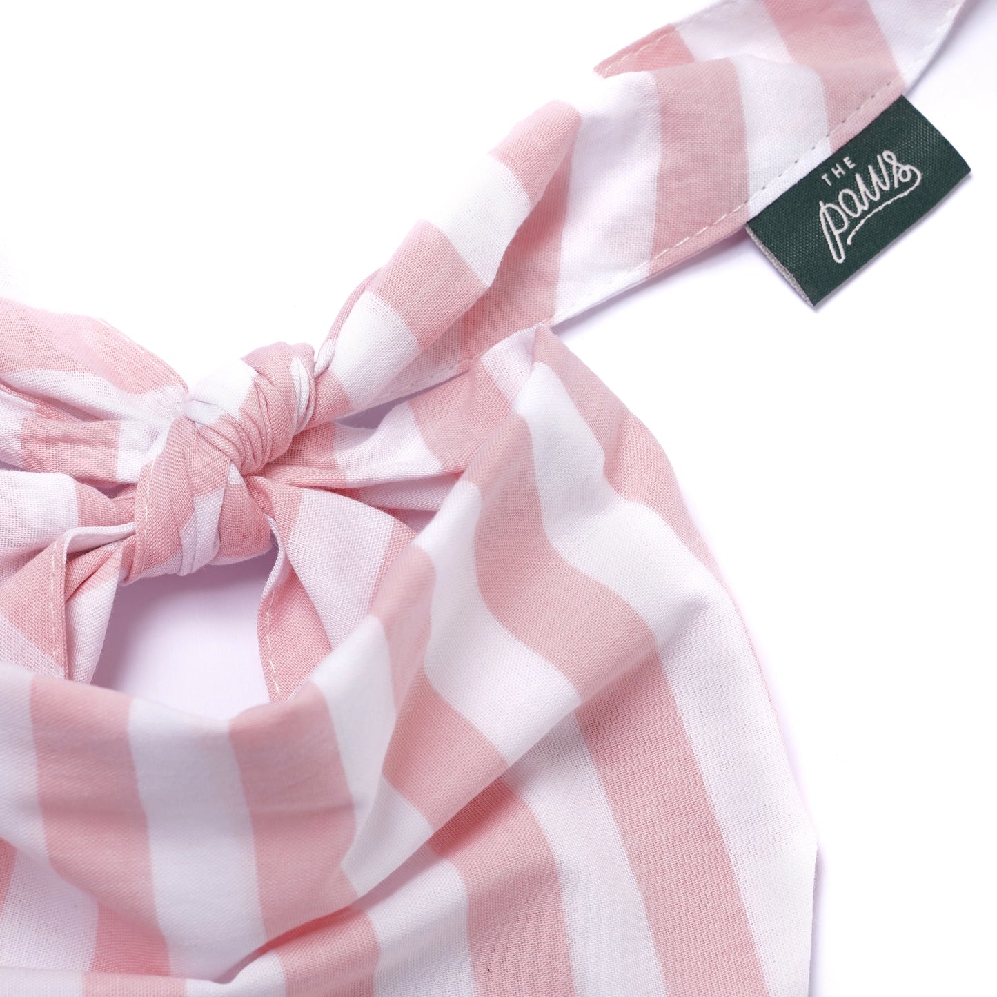 Bandana à rayures rose