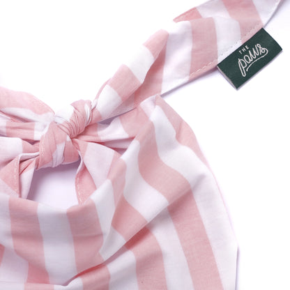 Bandana à rayures rose