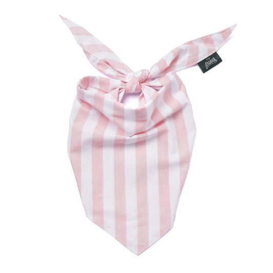 Bandana à rayures rose