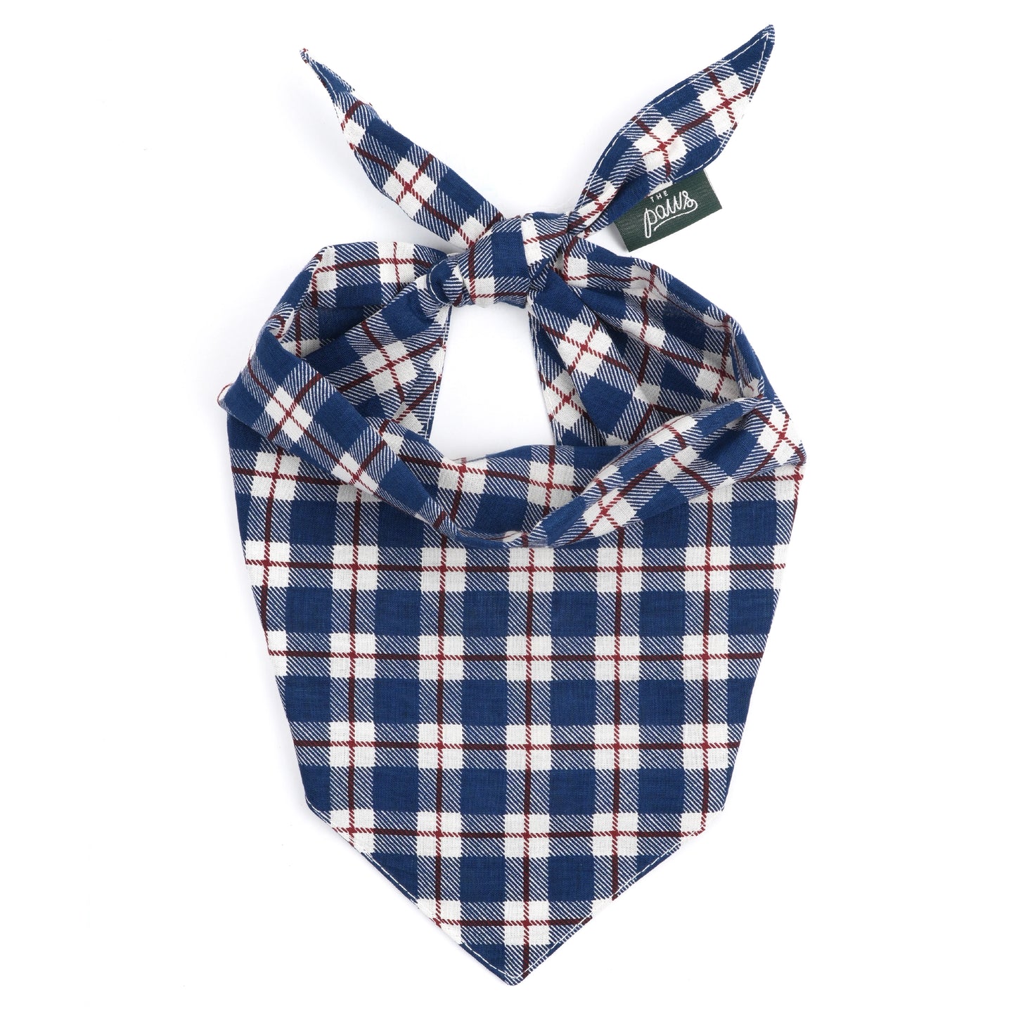 Bandana tartan bleu