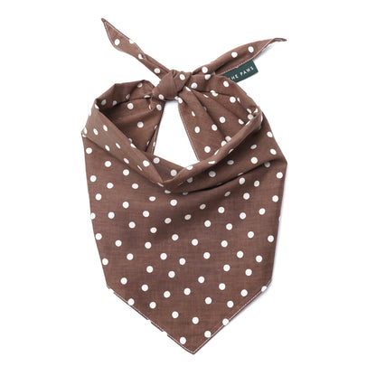 Bandana Pois Marron