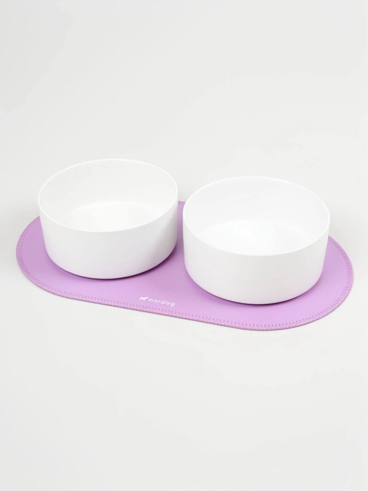 Tapis de gamelle en simili lilas