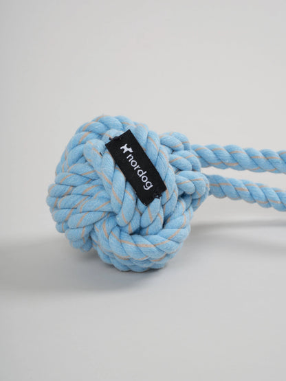 Jouet en corde bleu et gris