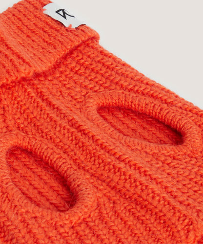 Pull en maille Orange