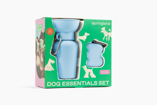 Coffret gourde + distributeur à friandises Bleu