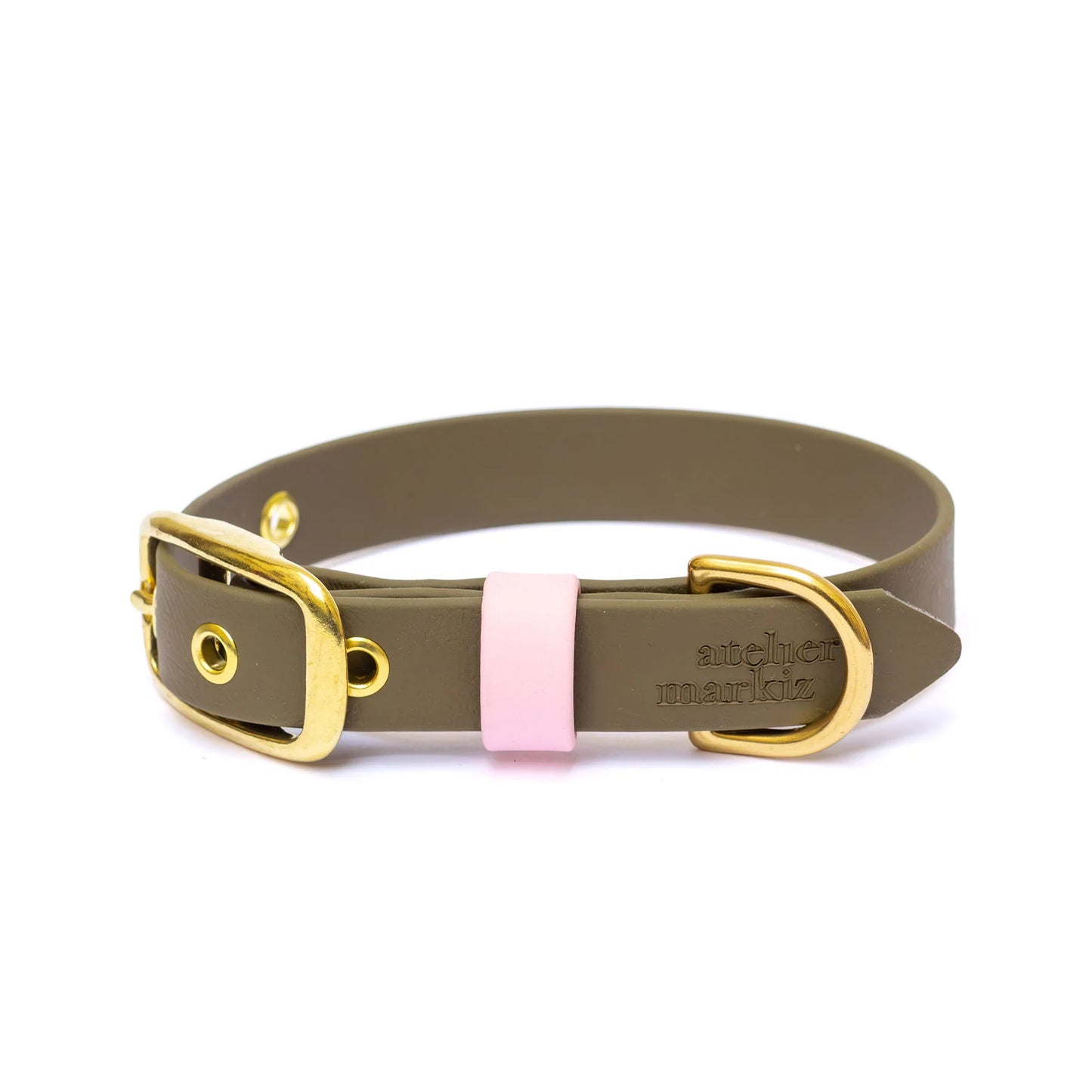 Collier en biothane Army Blush