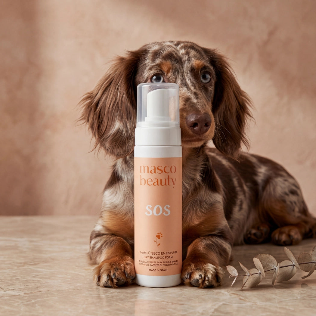 Shampoing sec en mousse pour chiens sans rinçage