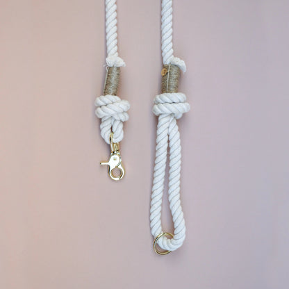 Rope leash - Vanilla Cream 